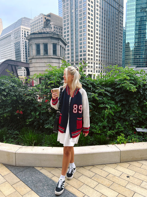 End Game Knit Jacket// Navy